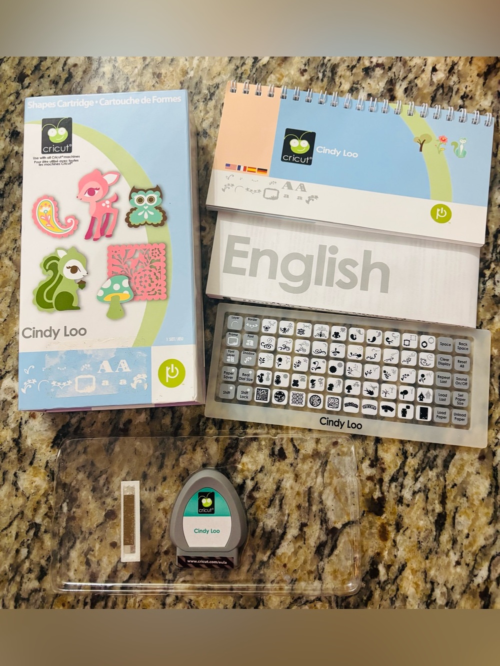 Cricut Cindy Loo Shapes Die Cuts, Scrapbook, card making, party Craft Kit